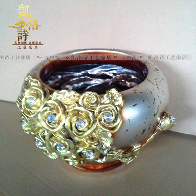 【凱洛詩】批發榮耀樹脂花瓶/天然樹脂花瓶/手彩玻璃/工藝品擺件__世界工廠網