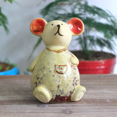 【廠家直銷陶瓷窯變釉老鼠工藝品 休閉家居動物老鼠擺設(shè)5668】價格,廠家,圖片,陶瓷工藝品,德化縣宏杰陶瓷工藝廠-